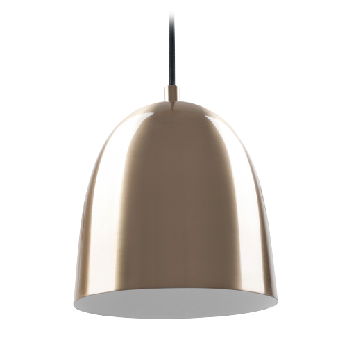 Colgante retro E27 oro mate de 18x20cm